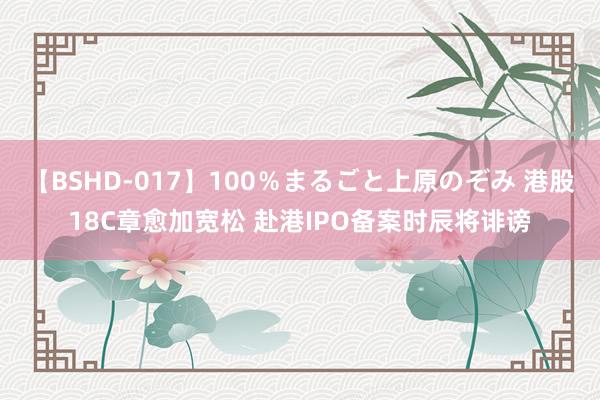 【BSHD-017】100％まるごと上原のぞみ 港股18C章愈加宽松 赴港IPO备案时辰将诽谤