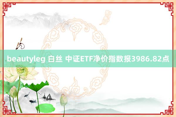 beautyleg 白丝 中证ETF净价指数报3986.82点