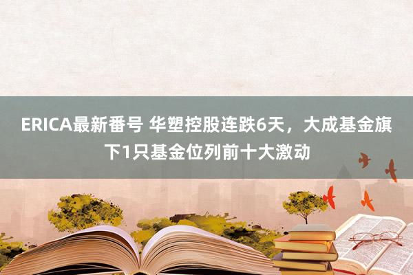 ERICA最新番号 华塑控股连跌6天，大成基金旗下1只基金位列前十大激动