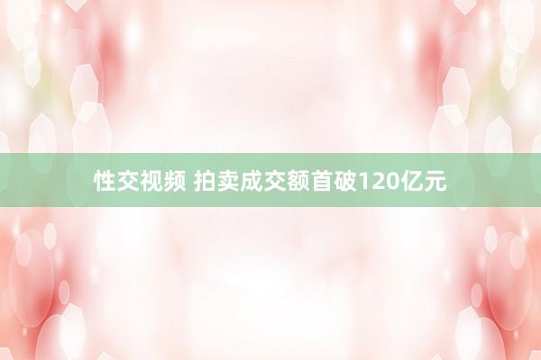 性交视频 拍卖成交额首破120亿元